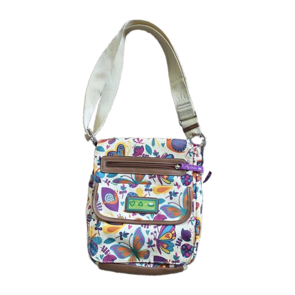 Lily Bloom Bag Crossbody Messenger Shoulder Butterfly Fairy Whimsical Travel